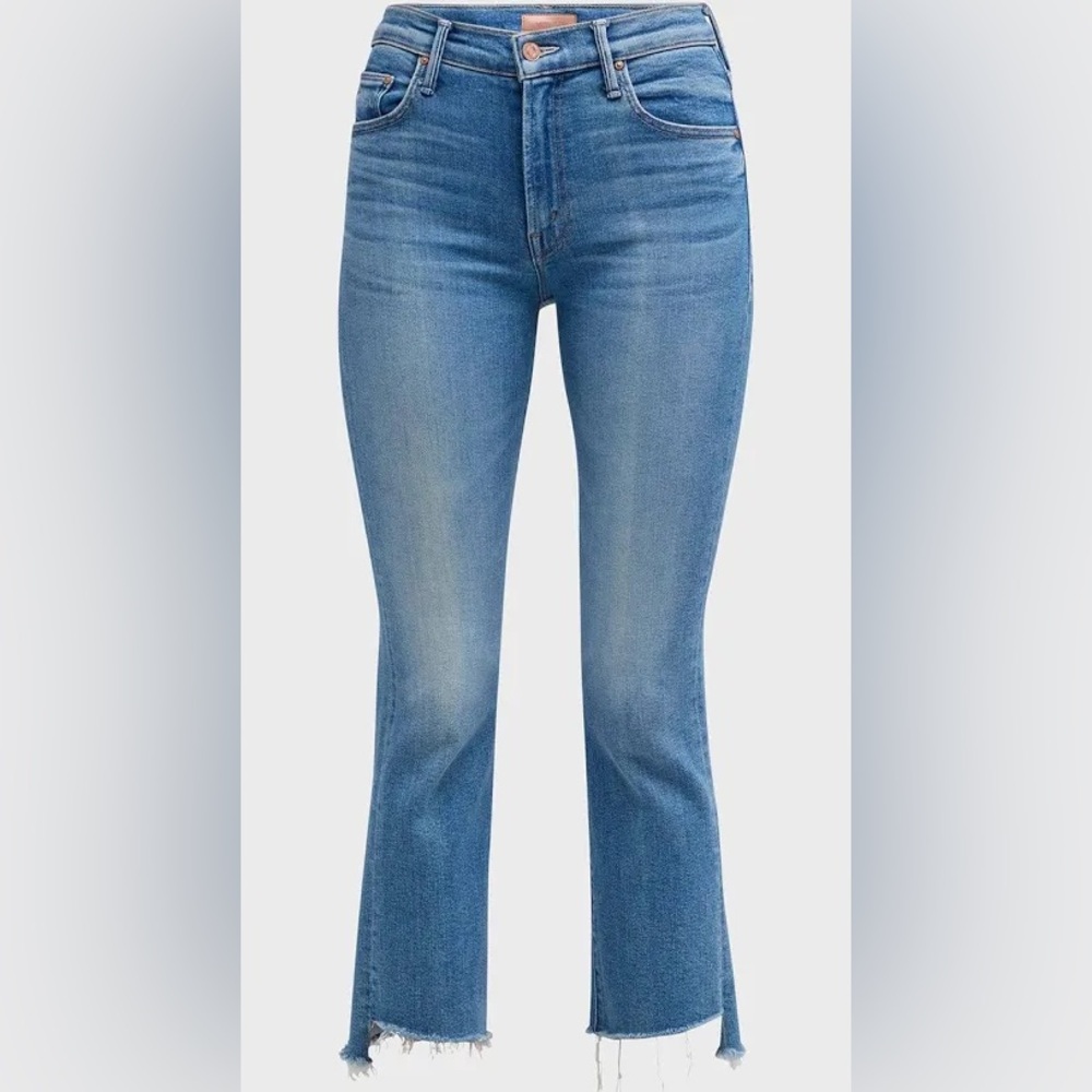 Mother Insider Crop Step Fray, Size 28